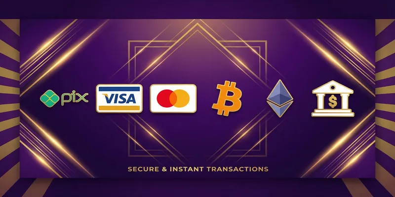 Métodos de Pagamento zzwin - PIX, Visa, Mastercard, Bitcoin